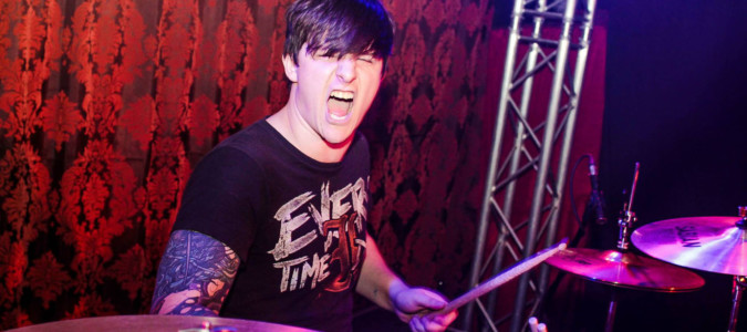 Dane, Kiss The Ground Video Launch last one alive dane screaming playing drums
