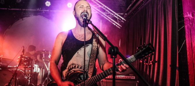 Backing Vocals, L1A EP Launch last one alive ric playing guitar and screaming live