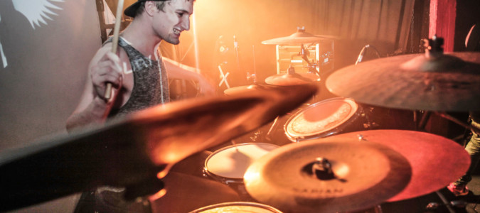 Alex, Last One Alive EP Launch atlantic south alex playing drums live